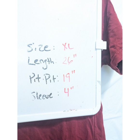 Lacoste Men's XL Red Short Sleeve Crew Neck T-Shirt Embroidered Crocodile Logo - Picture 2 of 6